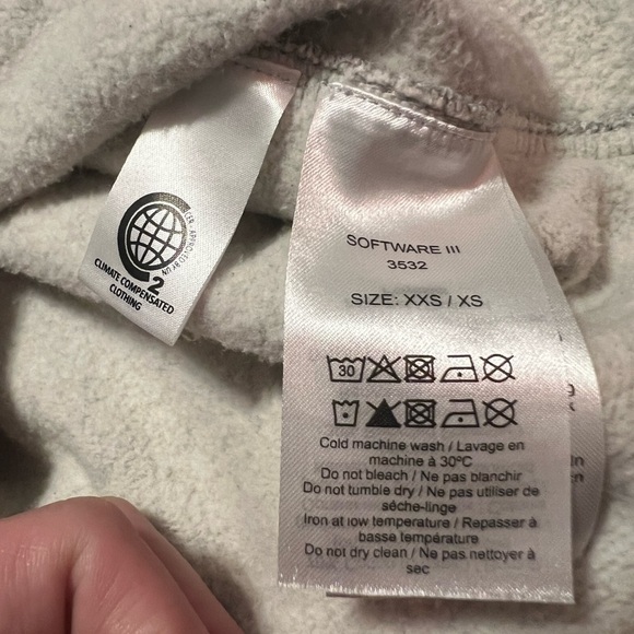 Ganni gray software crew neck oversized logo sweatshirt Made in Portugal - Picture 12 of 14